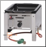 Gasgriller mit emaillierter Grill-Bratpfanne 290x480mm