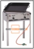 Gasgriller mit emaillierter Grill-Bratpfanne 590x480mm
